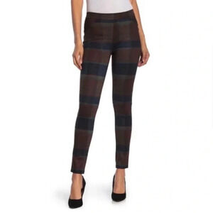 Sanctuary Harvest Plaid Pull On Ponte Pants Size Small